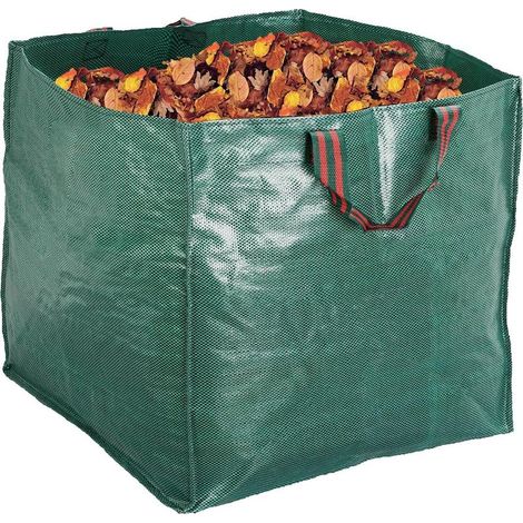 Sacs de jardin réutilisables pour jardin, pelouse, piscine, bac collecteur de déchets de jardin de 270 L (65 x 65 x 65 cm) (1/5)