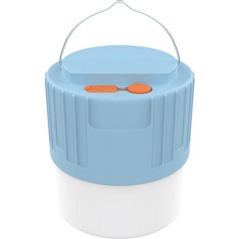 BelleRise - Lanterne de camping rechargeable - Éclairage extérieur à piles - Lampe LED rechargeable - Bleue - Étanche IPX4 (1/5)