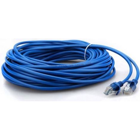 Câble Réseau Ethernet - Cat 5e - UTP FTP Blindé - 20 M - RJ45 Mâle à Mâle - Pour Réseau Local LAN - 1 Pièce (1/3)