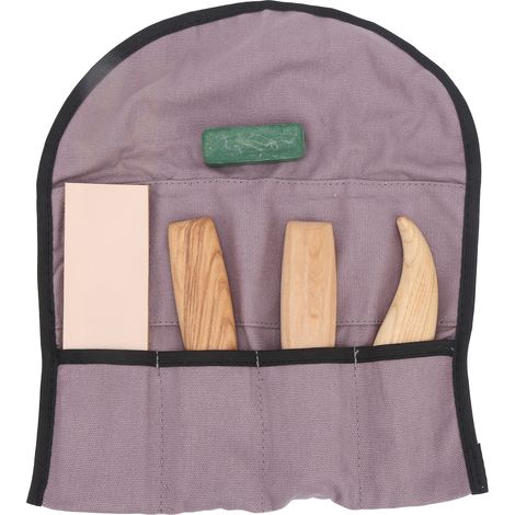 Lot de 4 pierres à affûter pour couteaux de sculpture sur bois, pâte à polir en cuir, outils à main pour menuiserie (1/5)
