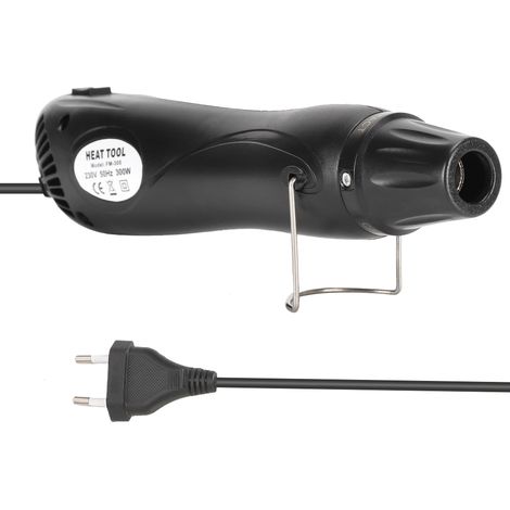 Pistolet thermique double vitesse à monter soi-même pour modeler rapidement la pâte polymère et les feuilles rétractables (norme européenne 220 V, noir) (1/5)