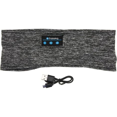 Casque de sommeil Bluetooth-huvudband Casque de sommeil sans fil, casque bandeau Bluetooth avec haut-parleurs stéréo HD ultra fins (1/4)
