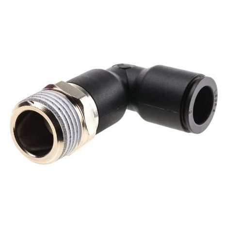 Adaptateur fileté coudé Legris LF3000 vers Enfichable, 12 mm R 1/2 Mâle ( Prix pour Paquet de 2 )