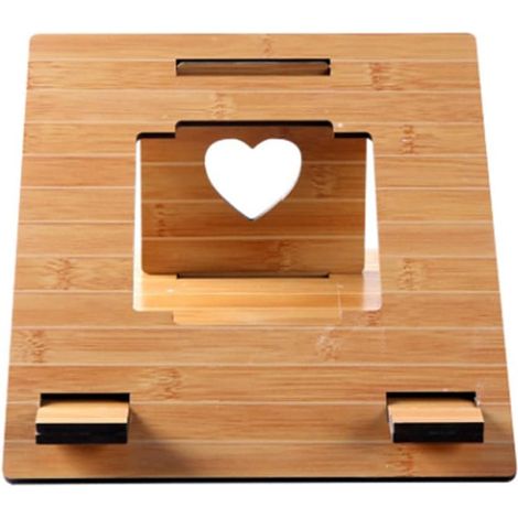 Support en Bois Portable pour Ordinateur Portable, Léger et Facile à Transporter Étagère Pratique pour Usage Quotidien pour Bureau et Dortoir (1/5)