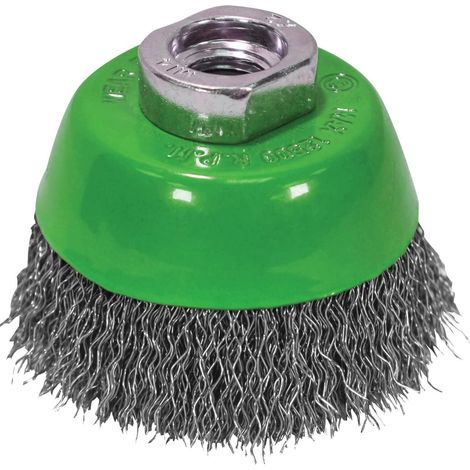 Faithfull Stainless Steel Wire Cup Brush 75mm M14 x 2 0.3mm