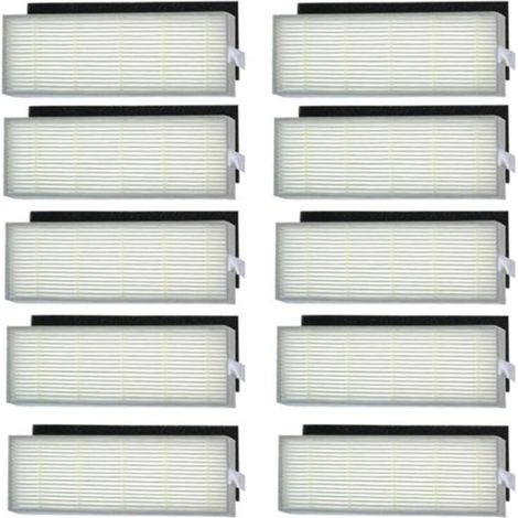 Lot de 10 éponges + 10 filtres pour robot de nettoyage ILIFE - Filtre HEPA pour aspirateur Chuwi Ilife A4 A4S A6 (1/4)