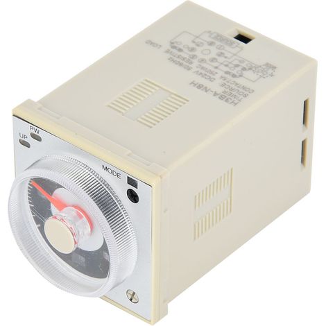 Relais temporisé multifonctionnel haute précision à 8 broches, durée de 1,2 s à 300 h, alimentation 220 V CA/24 V CC/CA. (1/5)