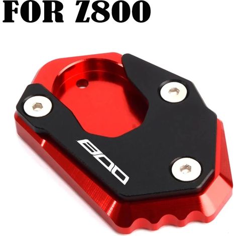 (Rouge-800) Compatible pour Kawasaki Z900 Z650 Z800 Z900RS 2016-2024 Moto CNC Béquille Agrandisseur de pied Support latéral Extension Pad Z 900 rs 800 650 maxpower