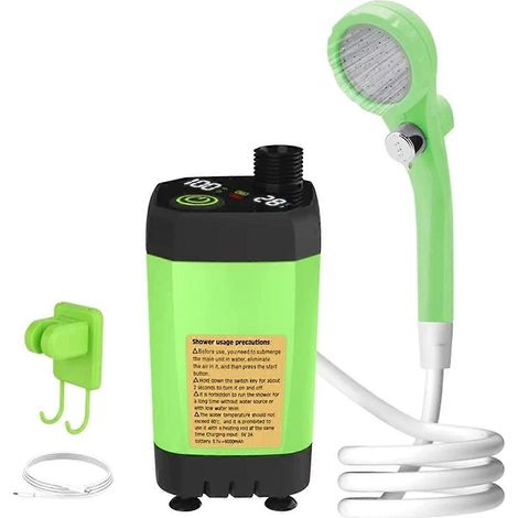 Outdoor-Duschset – Tragbare Duschpumpe für Camping, intelligentes Digitaldisplay, 6000-mAh-Akku, einstellbare Dusche (1/5)