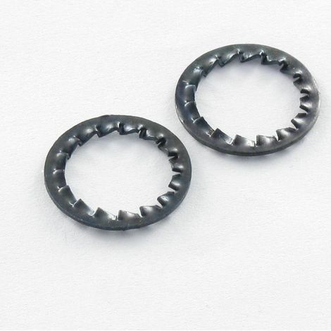 Rondelle éventail A denture intérieure chevauchante JZC M16 Acier brut-1 pièce