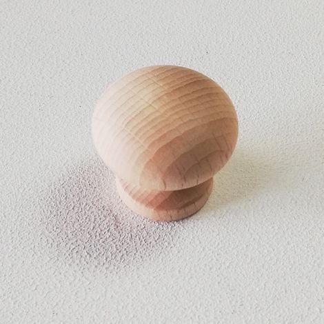 Pomolo da 36mm in legno grezzo (1/2)