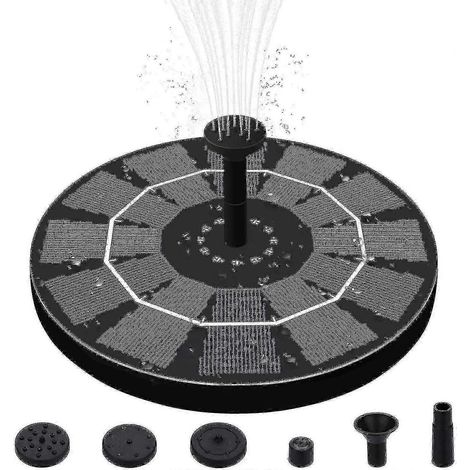 Pompe à eau solaire avec fontaine flottante pour bassin ou abreuvoir à oiseaux - GSL (1/4)