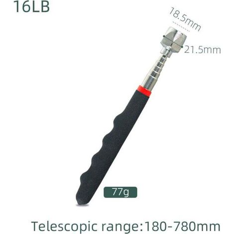 Acier Inoxydable Aimant Telescopique, Ramassage Magnétique, Tige Télescopable Magnétiques, Récupérateur Aimanté tête Hexagonale, Pick up Rod Magnetics, pour Ramasser Aimants, 16 Livres. (1/3)
