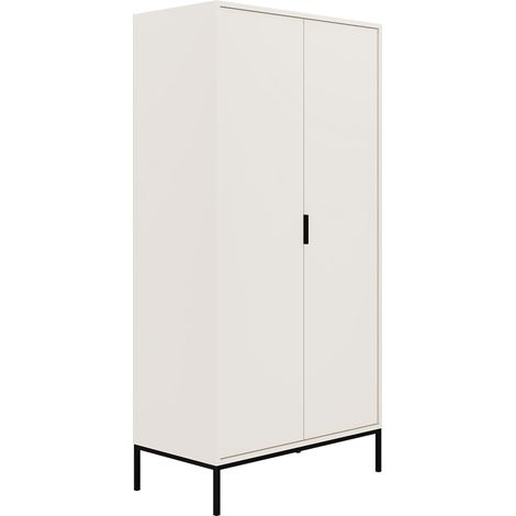 Armario 2 puertas Seattle Blanco Patas negras (1/4)