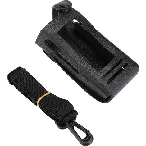 Étui en cuir rigide avec clip dorsal et sangle épaule en nylon pour talkie-walkie Motorola P8268 (1/5)