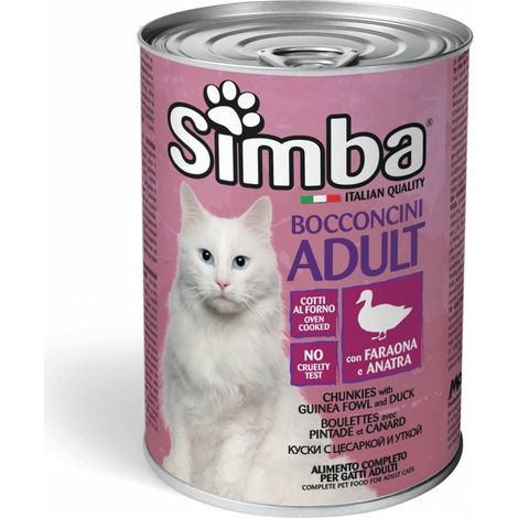 24PZ MONGE SIMBA GATTO GR.415 BOCCONCINI FARAONA/ANATRA