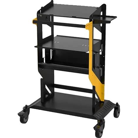 Werkzeugwagen, 3-stufige Lagerung, kaltgewalzter Stahl, 44 cm x 74 cm x 100 cm, Tragfähigkeit 300 kg, Gewicht 26,3 kg (1/5)