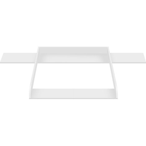 Woltu – Plan à langer pour commode 80 x 80 cm – MDF hydrofuge facile à nettoyer – Bordures de protection – Installation rapide
