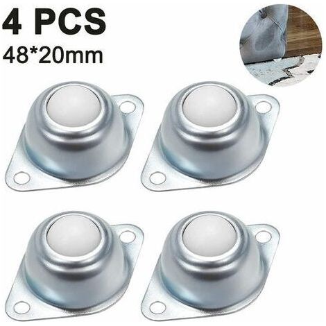 Transform your furniture into mobile objects with these 4 nylon ball casters - Ideal for luggage trolleys, furniture and shelves (1/5)