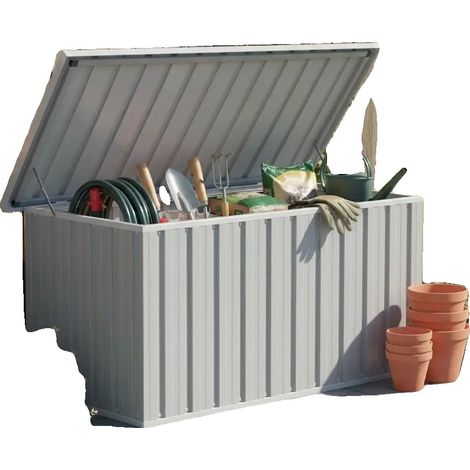Boîte de rangement, acier galvanisé étanche, espace de rangement généreux, vert armée (1/2)