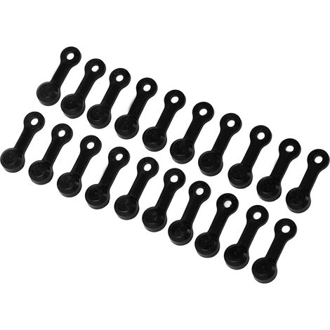 20 pièces bouchons de protection pour véhicules, capuchons de purge pour freins et couvre-embouts anti-poussière pour auto et moto - Noir (1/5)