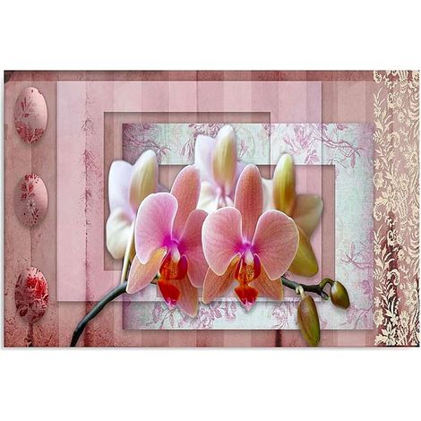 Tableau rose orchidée - 50 x 40 cm (1/5)