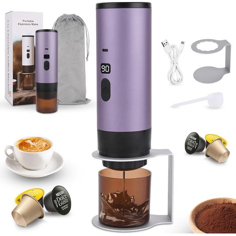 3 en 1 Machine à Café Portable,CafetièRes Expresso à Capsules, Sans Fil (1/5)