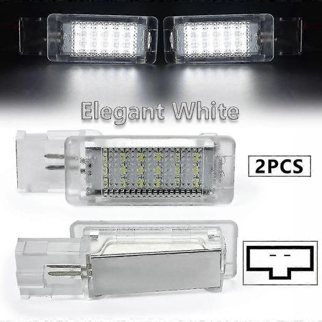 Éclairage LED pour plancher, coffre, boîte à gants, compatible avec Skoda Octavia 1Z 5E, Fabia, Superb, Rapid, Yeti, Kamiq, Scala, Citigo et Roomste. Couleur : Blanc brillant. (1/4)