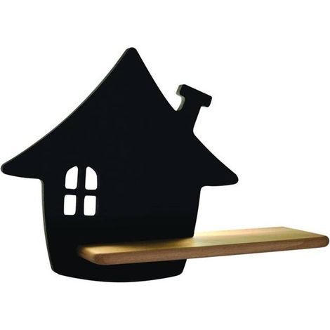 Applique murale Candellux House LED 4W noir/bois 4000K (1/3)
