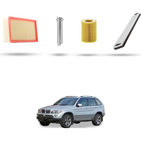 Kit tagliando 4 filtri compatibile con Bmw x5 (E53) 3.0 170kw dal 2000 (1/5)