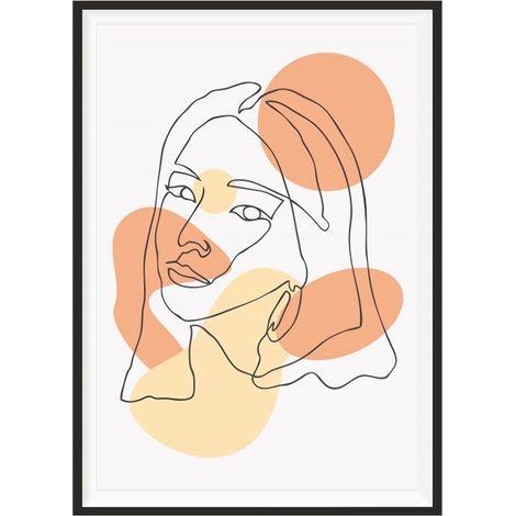 POSTER FOTOGRAFICO IN CORNICE 33x43 cm Line art Ona P1862 (1/4)