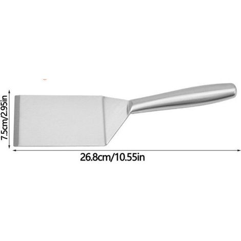 Spatule - Acier Inoxydable SUS304 - Pour Steak Et Cuisson Sur Grill Ou Poêle - 26,8 Cm - 1 Pièce (1/5)