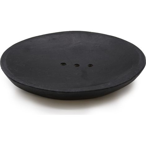 Porte-savon ovale en marbre noir- Vendu par 1