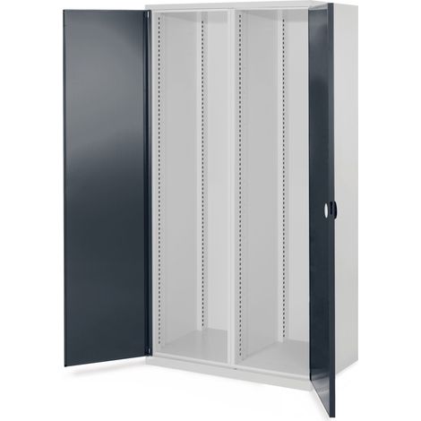 Kappes Schwerlastschränke mit Mitteltrennwand 1950x1000x600mm Doppelwandtüren Modell 50 anthrazitgrau