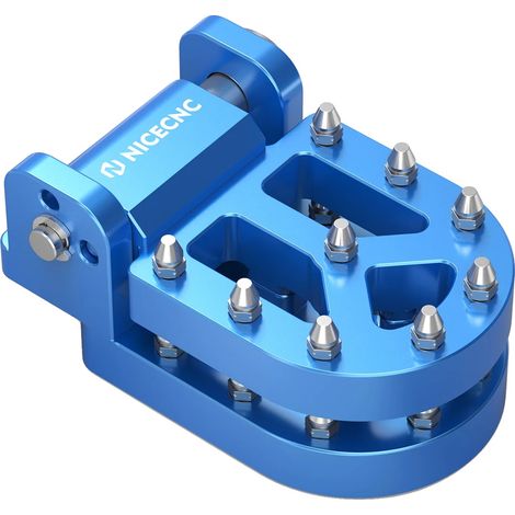 Trittplatte für Bremshebel, robustes Aluminium, verstellbare Positionierung, blau (1/2)