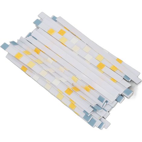 50 bandelettes de test piscine 6-en-1, mesure rapide 30s : dureté, chlore, acide cyanurique, pH, papier analyse eau. (1/5)
