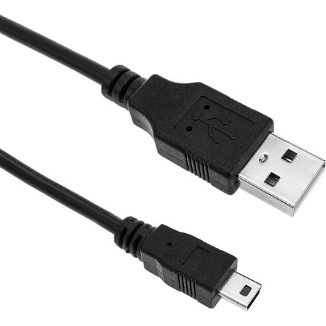 BeMatik - Câble USB 2.0 USB Type A mâle vers miniUSB Type B mâle 1m (1/5)