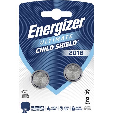 Energizer Knopfzelle CR2016 3 V 2 St. 90 mAh Lithium Ultimate Child Shield E304205803 (1/5)