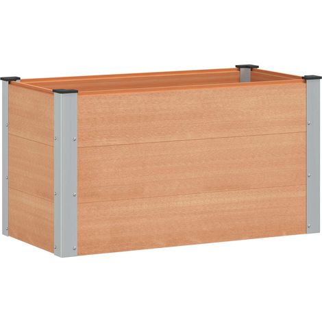 vidaXL Garden Raised Bed Brown 100 x 50 x 54 cm
