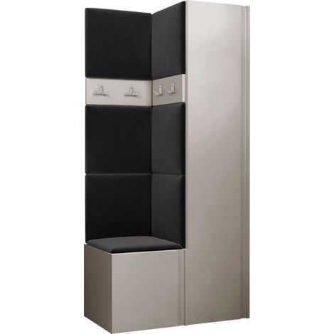 Conjunto para recibidor Pinis XXIV, Polo 897, 186x82x46cm, Aglomerado laminado, Tapiz, Montada en la pared, Colocada (1/5)