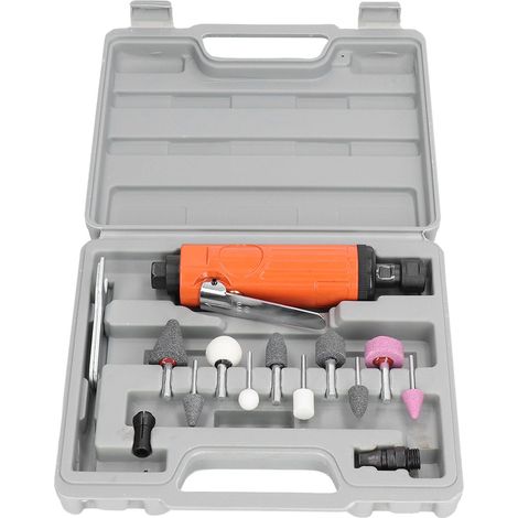 Tragbarer 1/4"-Druckluftschleifer mit geradem Griff, 22.000 U/min Druckluftschleifer-Set (1/5)