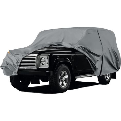 Housse de protection imperméable pour Defender 110 1990-2016, couverture complète pour voiture, bâche auto pour l'hiver, l'été et toutes les saisons, avec fermeture éclair, bandes pare-vent (1/5)