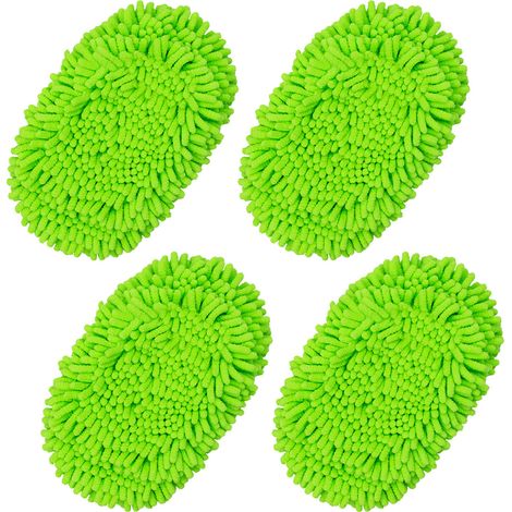 Juego de 4 paños de microfibra de repuesto para Swiffer Sweeper, lavables, para uso en seco y húmedo, para limpiar suelos y paredes. (1/5)
