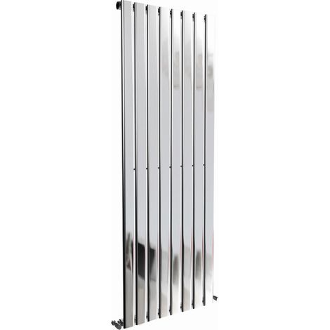 Warmehaus Chrome Radiator Flat Panel Vertical Single 1800x544mm (1/2)