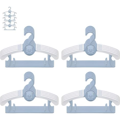20er-Pack stapelbare Kinderkleiderbügel mit Bärenhaken, rutschfeste Kleiderbügel für Kinderkleidung, Babykleidung (1/4)