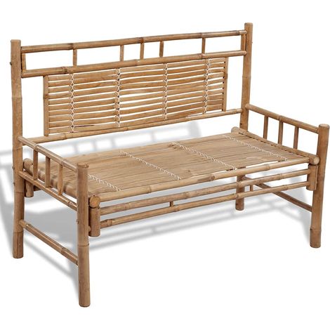 vidaXL Banc de jardin 120 cm Bambou (1/5)
