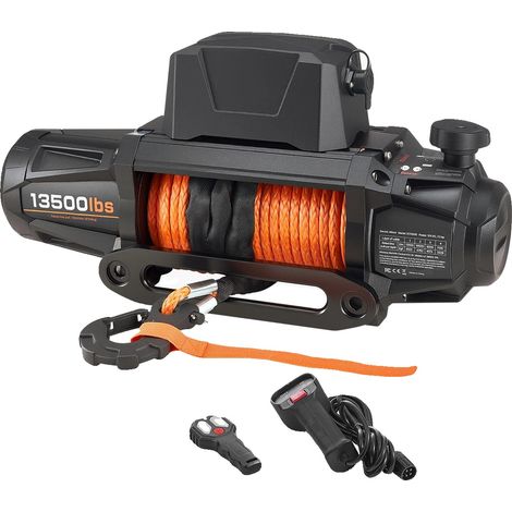Treuil Électrique, Télécommande Sans Fil & Filaire, Capacité de 10000-13500 lbs, 13500lbs (1/2)