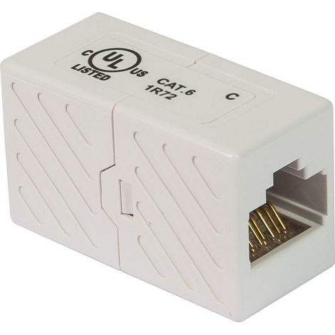 Fanton spa accoppiatore utp rj45 non sch.cat.6 colore bianco 23748