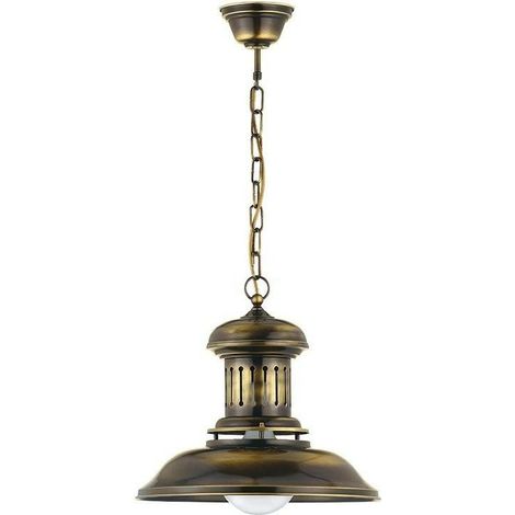 [NEUWERTIG] B-Ware Jupiter Hängeleuchte Hängeleuchte Leuchte Lampe Bell Einflammig Messing Antik Ip