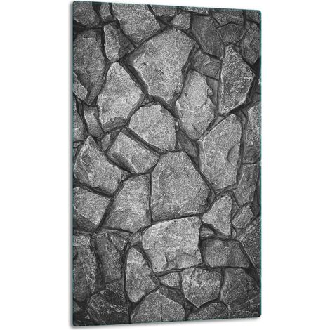 PLATEAU DE TABLE EN PLAQUE DE VERRE 30x52 PIERRES (1/5)